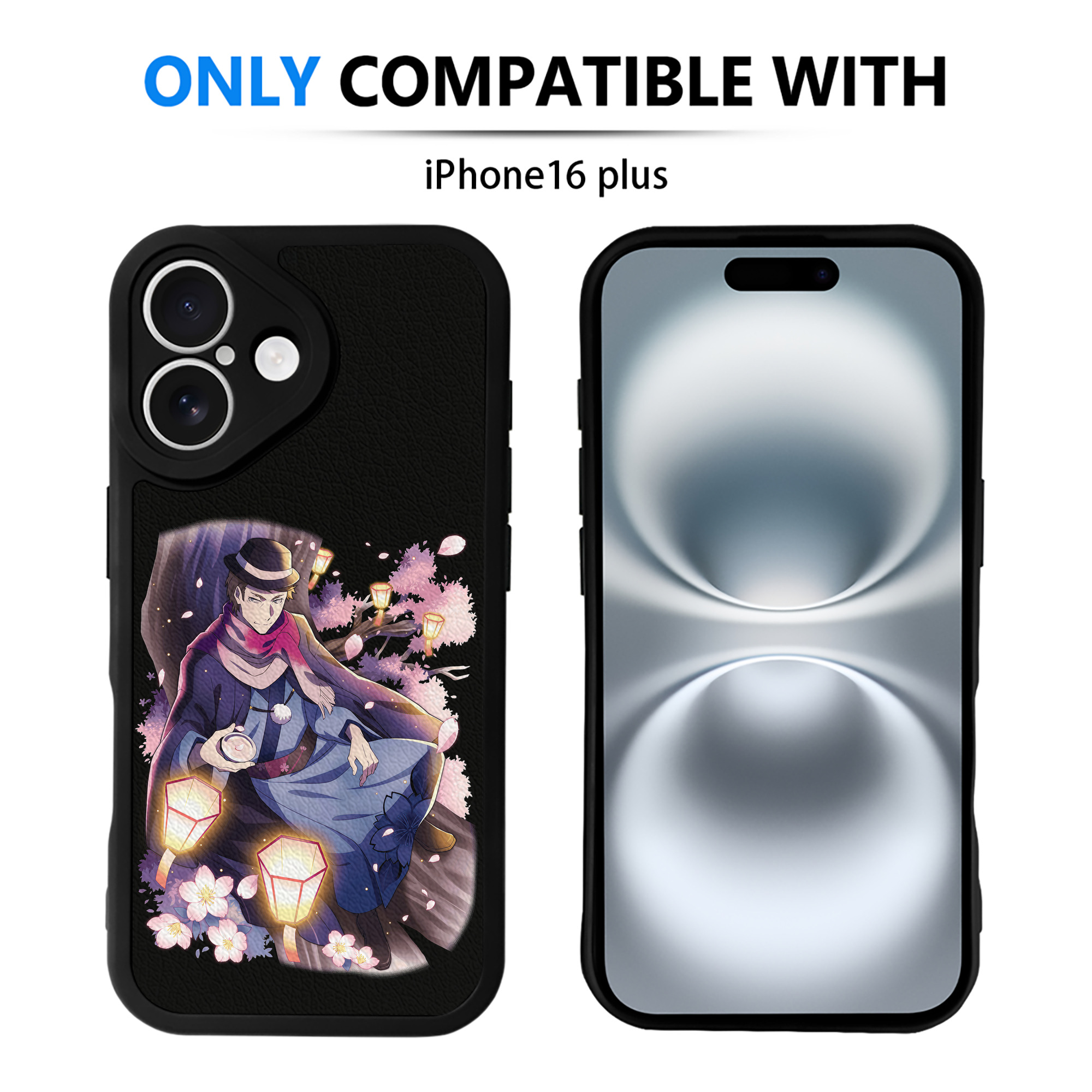 （画像用） 文豪ストレイドッグス Bungo Stray Dogs 【iPhone 16シリーズ対応】シリコンスマホケース（レザー調） 材質：シリコン
